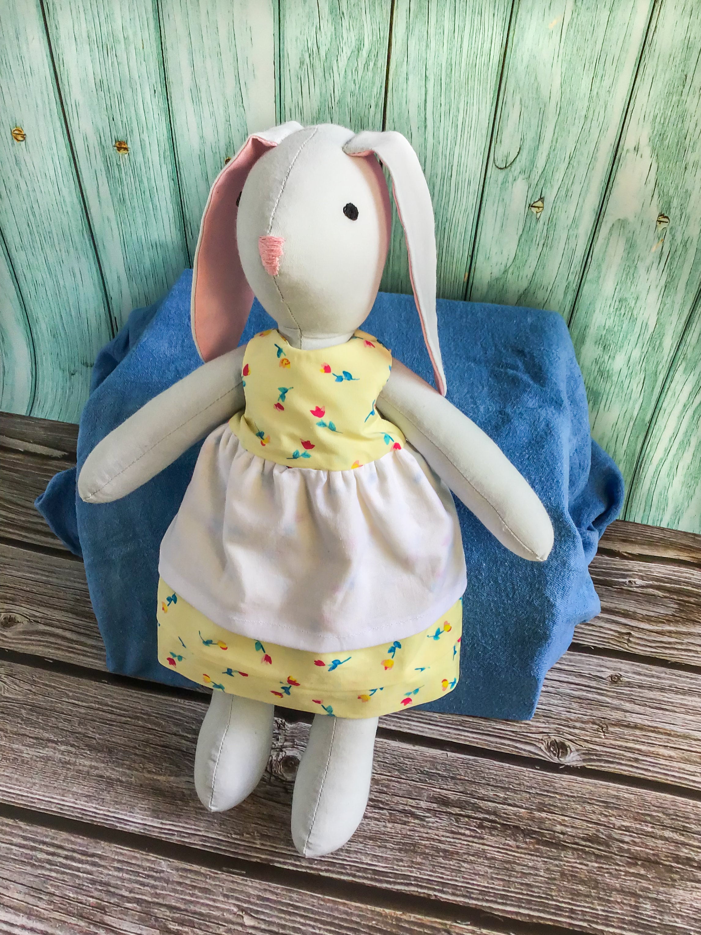 Cloth bunny doll sales